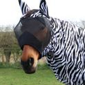 Hy Equestrian Sweet Itch Zebra Fly Mask - Small Pony additional 4
