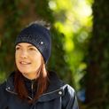 Hy Equestrian Synergy Diamante Bobble Hat - Navy additional 3