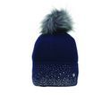 Hy Equestrian Synergy Diamante Bobble Hat - Navy additional 1