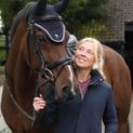 Hy Equestrian Synergy Fly Veil - Navy/Silver additional 1