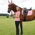 Hy Equestrian Synergy Fly Veil - Rose/Silver additional 2