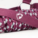 Hy Equestrian Synergy Head Collar &amp; Lead Rope - Fig/Silver additional 3