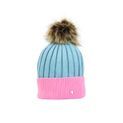 Hy Equestrian Synergy Luxury Bobble Hat- Aqua/Rose additional 1