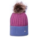 Hy Equestrian Synergy Luxury Bobble Hat- Grape/Riviera additional 1