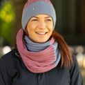 Hy Equestrian Synergy Luxury Bobble Hat- Grape/Riviera additional 4