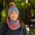Hy Equestrian Synergy Luxury Snood - Grape/Riviera additional 4