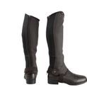 Hy Equestrian Synthetic Combi Leather Chaps - Brown additional 1