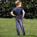 Hy Equestrian Tractors Rock Tots Jodhpurs - Navy/Red Tractor additional 3