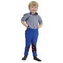Hy Equestrian Tractors Rock Tots Jodhpurs - Navy/Red Tractor additional 4