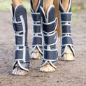 Hy Equestrian Travel Boots - Navy/Grey additional 6
