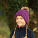 Hy Equestrian Valloire Children's Hat - Plum additional 2