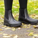 Hy Equestrian Wax Leather Jodhpur Boot - Black additional 3