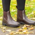 Hy Equestrian Wax Leather Jodhpur Boot - Brown additional 1