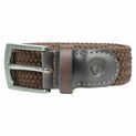 Hy Equestrian Woven Elastic Belt - Navy/Burgundy additional 3