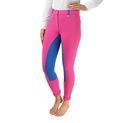 Hy Equestrian Zeddy Mizs Jodhpurs - Flamingo Pink/Cobalt Blue/Turquoise additional 1