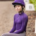 Hy Sport Active Young Rider Base Layer - Royal Violet additional 4