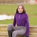 Hy Sport Active Young Rider Base Layer - Royal Violet additional 1