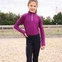 Hy Sport Active Young Rider Riding Tights - Midnight Navy/Pencil Point Grey additional 8