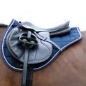 ProReaction 3D Mesh Close Contact Saddle Pad by Hy Equestrian - Navy additional 4