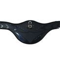 ProReaction Contoured TPU Vented Long Stud Girth by Hy Equestrian - Black additional 2