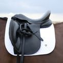 ProReaction Shield Dressage Saddle Pad by Hy Equestrian - White additional 3