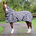 StormX Original Zebra Print Fly Rug - Black/White additional 4