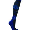Hy Equestrian Christmas Argyle Socks (Pack of 3) - Slate/Red/Blue/Thyme additional 3