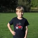 British Country Collection Big Red Tractor Childrens T-Shirt - Ash Grey additional 1
