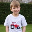 British Country Collection Big Red Tractor Childrens T-Shirt - Ash Grey additional 1