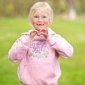 British Country Collection Just A Girl Who Loves Ponies Slogan Hoodie - Baby Pink additional 1