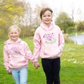 British Country Collection Just A Girl Who Loves Ponies Slogan Hoodie - Baby Pink additional 3