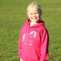 British Country Collection Twinkle Pony Glitter Hoodie - Fuchsia additional 1