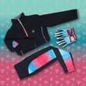 Dazzling Diamond Riding Gloves by Little Rider - Teal/Pink additional 6