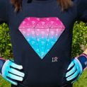 Dazzling Diamond T-Shirt by Little Rider - Navy additional 4
