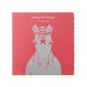 Deckled Edge Colour Block Pony Card additional 2