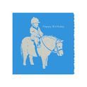 Deckled Edge Colour Block Pony Card additional 4