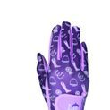 Giddy Up Gymkhana Riding Gloves by Little Rider - Purple/Lilac additional 1