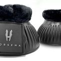 Horsena Pro-Light Faux Fur Over Reach Boots - Black/Black additional 1