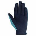 Hy Equestrian Belton Children’s Riding Gloves - Navy/Teal additional 2