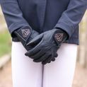 Hy Equestrian Cadiz Children’s Riding Gloves - Navy additional 2