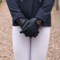 Hy Equestrian Cadiz Children’s Riding Gloves - Navy additional 3
