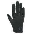 Hy Equestrian Children's Softshell Comfort Riding Gloves - Black additional 1