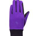 Hy Equestrian Children's Winter Two Tone Riding Gloves - Black/Purple additional 1