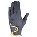 Hy Equestrian Cottenham Elite Riding Gloves - Navy/Gold additional 4