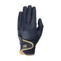 Hy Equestrian Cottenham Elite Riding Gloves - Navy/Gold additional 1