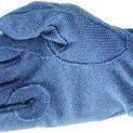 Hy Equestrian Cotton Pimple Palm Gloves - Navy additional 1