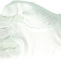 Hy Equestrian Cotton Pimple Palm Gloves - White additional 1