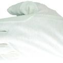Hy Equestrian Cotton Pimple Palm Gloves - White additional 3
