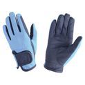 Hy Equestrian Every Day Two Tone Riding Gloves - Navy/Sky Blue additional 1