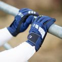 Hy Equestrian Extreme Reflective Children's Softshell Gloves - Navy additional 1